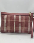 Michael Kors Pink Jet Set Charm Woven Wristlet