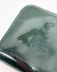 Tory Burch Black Patent Leather Continental Zip-Around Wallet