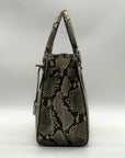 Michael Kors Dillon Snake-Embossed Leather Satchel Bag