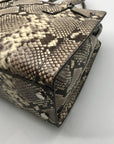 Michael Kors Dillon Snake-Embossed Leather Satchel Bag
