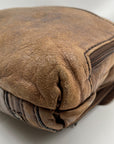 Fossil Brown Leather Vintage Turn Lock Crossbody Bag
