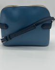 Kate Spade Blue Staci Saffiano Leather Colorblock Dome Crossbody Bag
