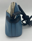 Kate Spade Blue Staci Saffiano Leather Colorblock Dome Crossbody Bag
