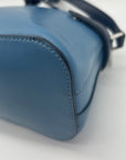 Kate Spade Blue Staci Saffiano Leather Colorblock Dome Crossbody Bag