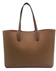 Christian Louboutin Nude Pebbled Leather Cabata Tote Bag