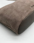 The Sak Gray Genuine Suede De Young Shoulder Bag