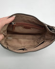 The Sak Gray Genuine Suede De Young Shoulder Bag