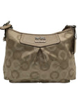 Coach Beige Madison Optical Art Crossbody Bag