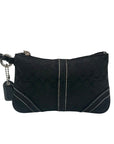 Coach Black Canvas Vintage Wristlet