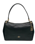 Coach Black Pebbled Leather Mia Shoulder Bag F76921