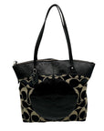 Coach Black Signature Canvas Tote Bag F18335