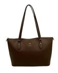 Coach Brown Leather Gallery Tote Bag CV402