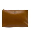 Coach Brown Leather Wristlet Bag