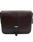 Coach Brown Pebbled Leather Warner Messenger Bag CW215