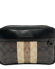 Coach Brown Signature Coated Canvas Graham Crossbody Bag C9965
