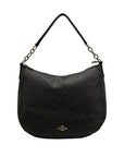 Coach Brown Signature Coated Canvas Hobo Shoulder Bag
