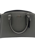 Coach Gray Pebbled Leather Convertible Handbag-F28977