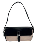 Coach Ivory Canvas Hampton Flap Shoulder Bag