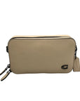 Coach Ivory Pebbled Leather Charter Slim Crossbody Bag CC070