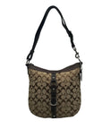 Coach Khaki Jacquard Fabric Crossbody Bag-F14446