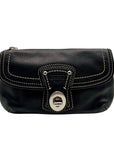 Coach Legacy Black Leather Wristlet