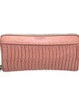 Coach Pale Pink Leather Gathered Vintage Wallet