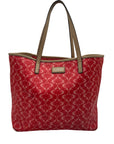 Coach Pink Coated Canvas Park Metro Tote Bag F25673