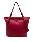 Coach Pink Saffiano Leather Zip Top Tote Bag F27349
