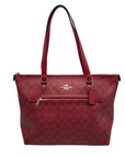 Coach Red Leather Gallery Tote Bag F79609