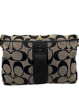 Coach Signature Stripe Fold over Tote Bag F23304
