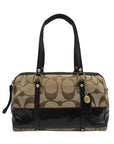 Coach Tan Signature Canvas Shoulder Bag