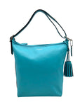 Coach Turquoise Leather Legacy Bucket Shoulder Bag 19889
