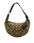 Coach Vintage Khaki Jacquard Canvas Soho Shoulder Bag