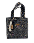 Consuela Blue Leopard Print Tote Bag