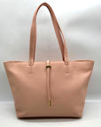 Vince Camuto Light Pink Leather Slim Tote Bag