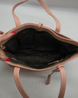 Vince Camuto Light Pink Leather Slim Tote Bag