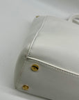 On 34th Bright White Faux Leather Robbinn Medium Satchel Bag