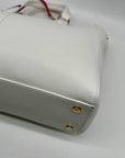 On 34th Bright White Faux Leather Robbinn Medium Satchel Bag