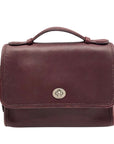Vintage Coach Mahogany Leather Court Crossbody Bag