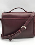 Vintage Coach Mahogany Leather Court Crossbody Bag