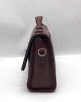 Vintage Coach Mahogany Leather Court Crossbody Bag