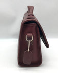 Vintage Coach Mahogany Leather Court Crossbody Bag