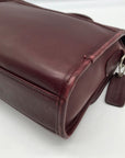 Vintage Coach Mahogany Leather Court Crossbody Bag