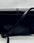 Patricia Nash Black Leather Fringe Crossbody Bag