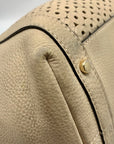 Kate Spade Mercer Isle Sloan Goose Egg Leather Die Cut Satchel Bag