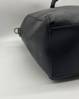 Michael Kors Black Pebbled Leather Kimberly Large Tote Bag