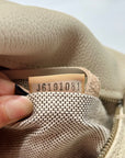 Dooney & Bourke Beige Pebbled Leather Hobo Bag