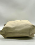 Dooney & Bourke Beige Pebbled Leather Hobo Bag