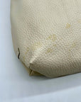 Dooney & Bourke Beige Pebbled Leather Hobo Bag