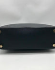 Michael Kors Black Saffiano Leather Middle Zip Savannah Convertible Tote